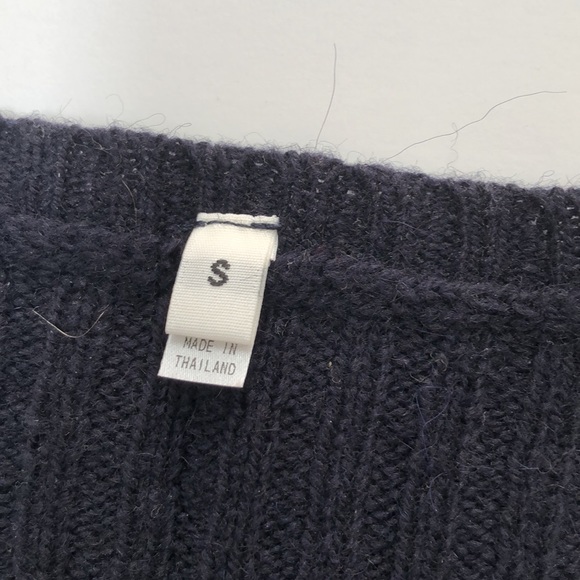 Muji - Wool and Alpaca dress - navy - S - Picture 3 of 8